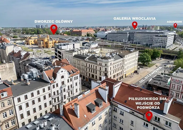 Pilsudskiego 84a - 300 Metrow Od Dworca Pkp * Breslavia